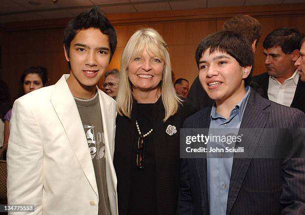 Sean Michael Afable, Nancy Ganis, producer, and George Hornedo