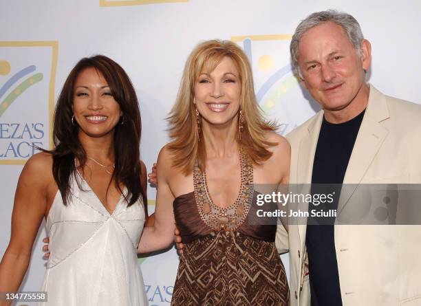 Carrie Ann Inaba, Leeza Gibbons and Victor Garber during Grand Opening Of The Assistance League "Leeza's Place" In Hollywood in Los Angeles, CA,...