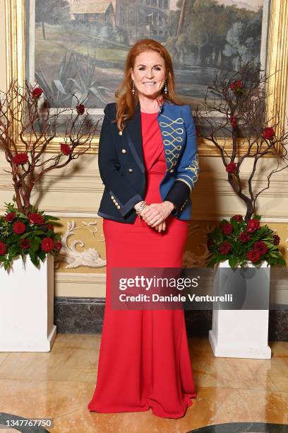 Sarah Ferguson attends the Red Cross Charity Event during the 16th Rome Film Fest 2021 at Villa Miani on October 20, 2021 in Rome, Italy.