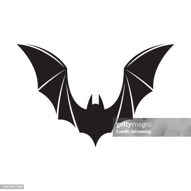 bat icon - spider bite stock illustrations