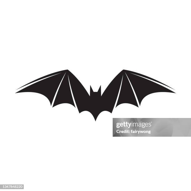 bat icon - spider bite stock illustrations