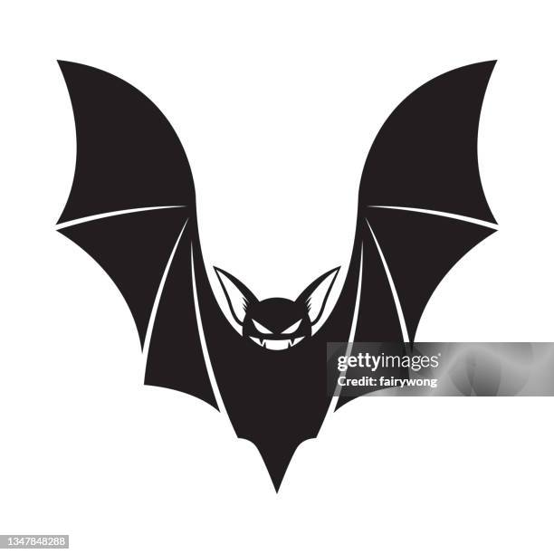 bat icon - spider bite stock illustrations