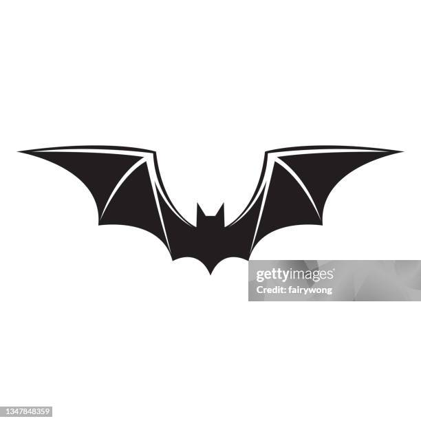 bat icon - spider bite stock illustrations