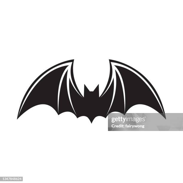 bat icon - spider bite stock illustrations