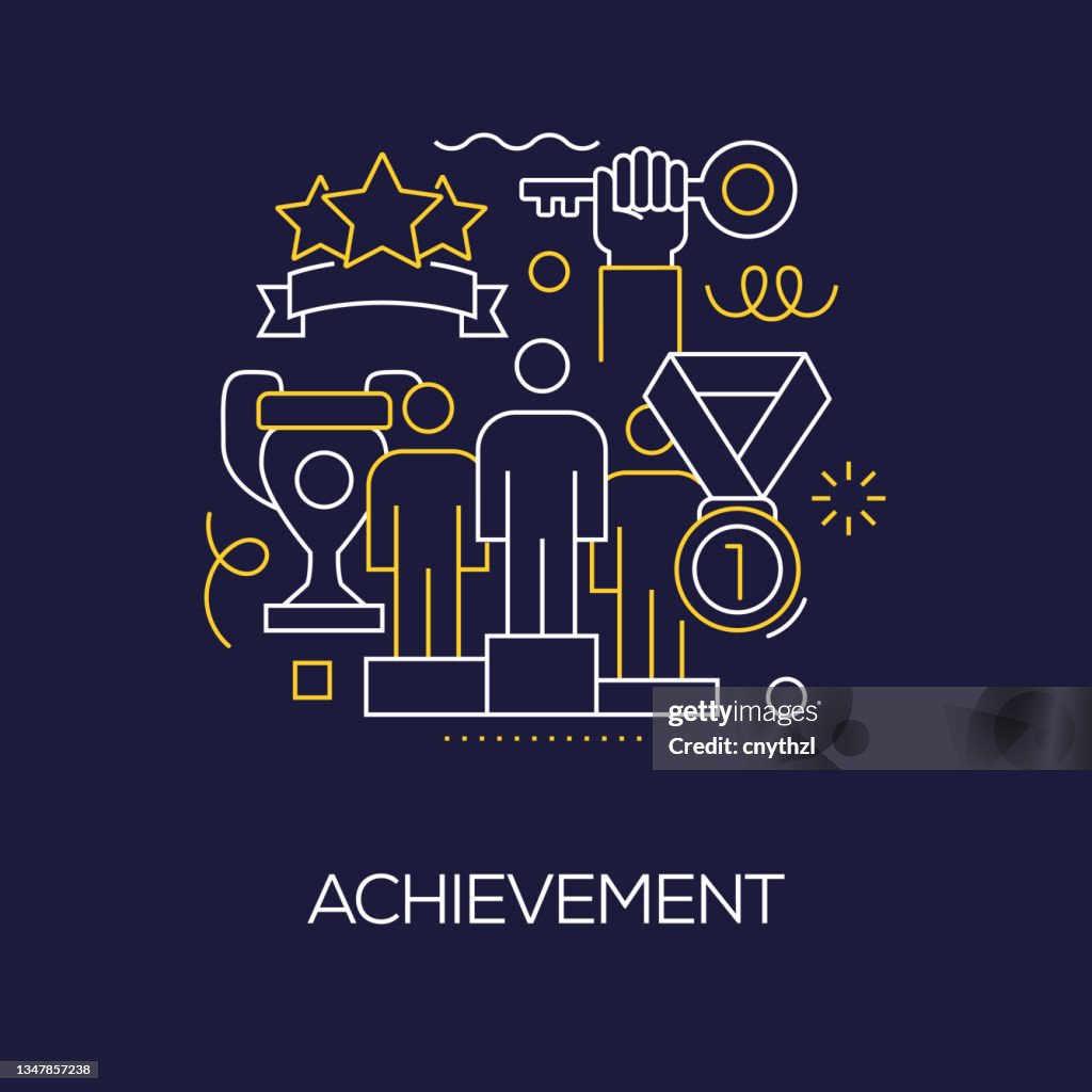 Achievent Lettering Design Achievement Background