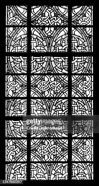 Church Window Mathmatical Pattern Church Stained Glass Window Patterns Photos and Premium High Res ...