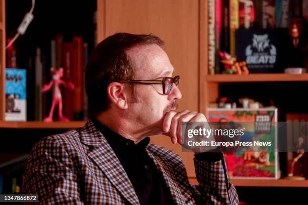 The actor and comedian Joaquin Reyes during an interview with Europa Press, on 21 October, 2021 in Madrid, Spain.