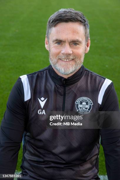 Headshot of Graham Alexander during the Motherwell FC Photo-call on September 28, 2021 in Motherwell, Scotland.