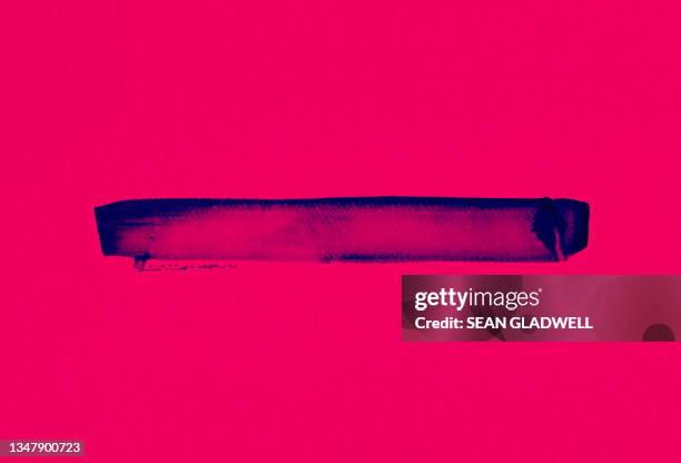 brush stroke on pink - fashion illustration stockfoto's en -beelden