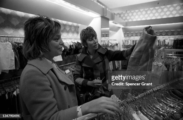 Luxury shopping at Chestnut Hill Mall, Newton, Massachusetts, 1975.