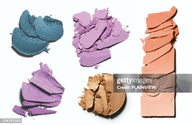 blush maquiagem e sombra esmagada - eyeshadow - fotografias e filmes do acervo