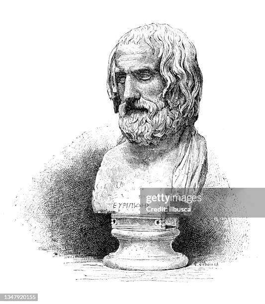 Antique Illustration Euripides High-Res Vector Graphic