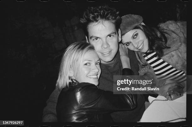 Model/actress Sarah O'Hare, media mogul Lachlan Murdoch and model/actress Ivana Milicevic are photographed in 2000 in Los Angeles, California....