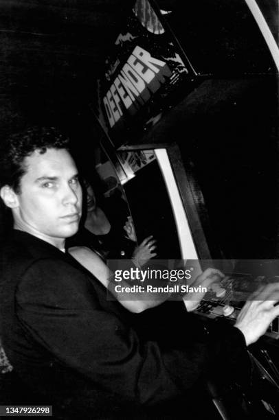 Director/producer Bryan Singer is photographed in 2000 in the game room at the Playboy mansion in Los Angeles, California. Published in Randall...