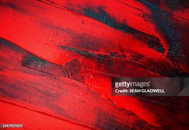 red paint - red abstract stock pictures, royalty-free photos & images