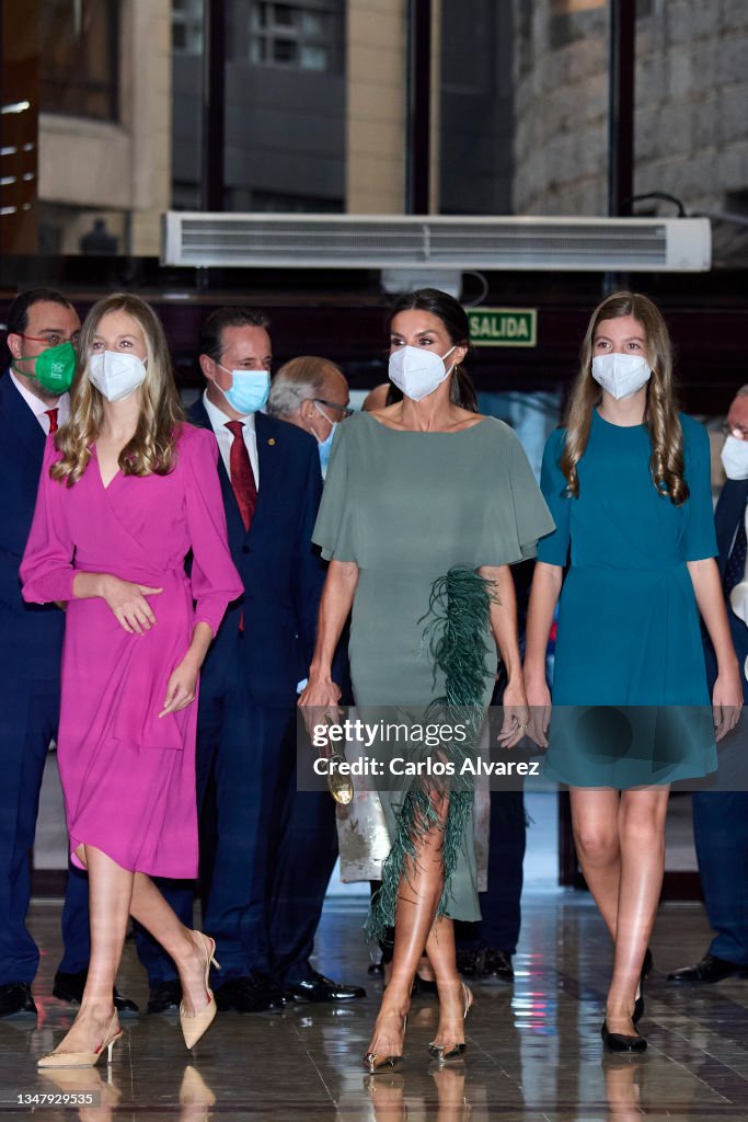 Spanish Royals Attend A Concert Ahead of 'Princesa De Asturias' Awards 2021