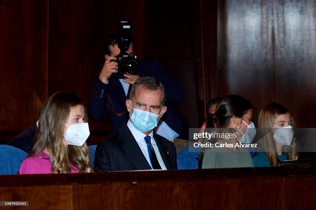 Spanish Royals Attend A Concert Ahead of 'Princesa De Asturias' Awards 2021