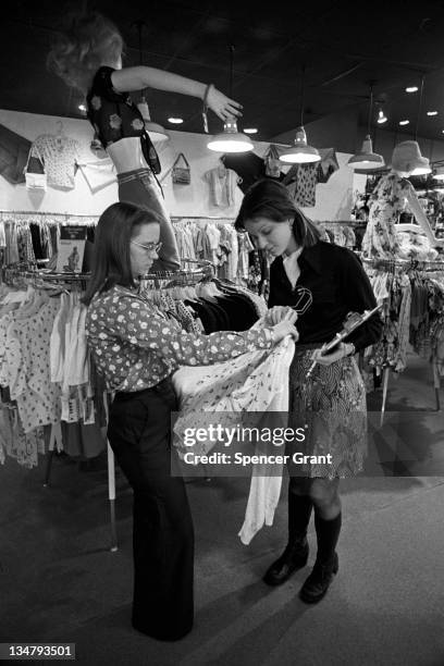 Luxury shopping at Chestnut Hill Mall, Newton, Massachusetts, 1975.