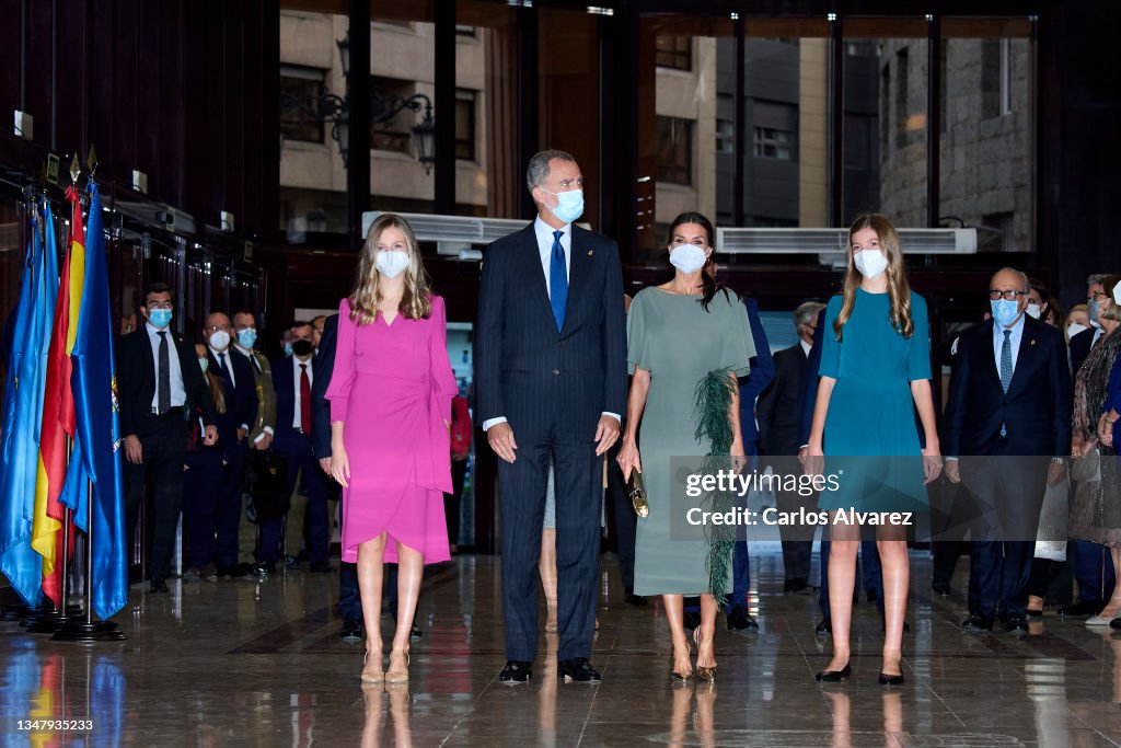 Spanish Royals Attend A Concert Ahead of 'Princesa De Asturias' Awards 2021