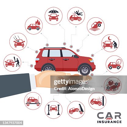 Visual For Auto Insurance Car Insurance Concept High-Res Vector Graphic - Getty Images