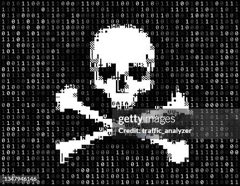 Jolly Roger - binary background Jolly Roger - binary background