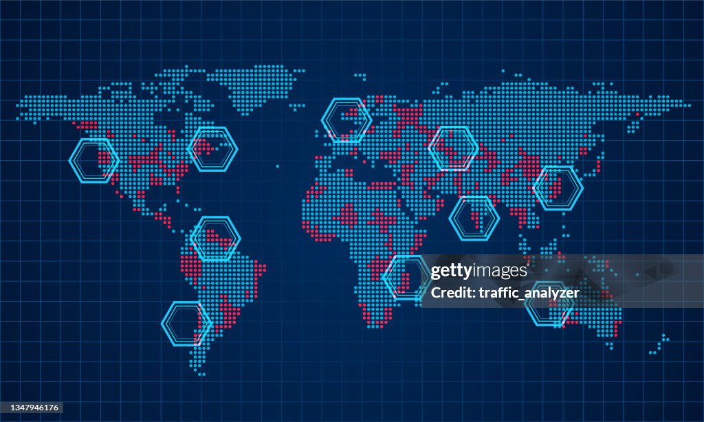 Technical Systems Map Technical World Map High-Res Vector Graphic - Getty Images