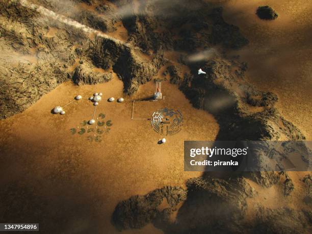 base d’exoplanètes - base militaire photos et images de collection