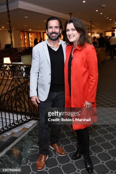 Chris Gialanella and Jennifer Convy attend the VIP Book Launch Party for Home Entertaining & Luxury Lifestyle Guru Fran Berger at Geary's on October...