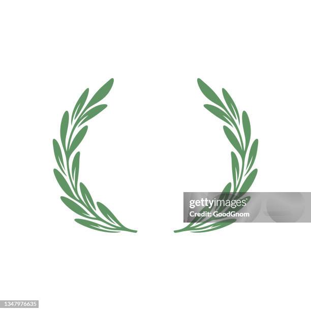 lorbeerkranz - lorbeer stock-grafiken, -clipart, -cartoons und -symbole