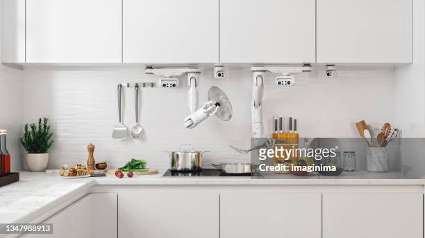 cocina robótica - smart kitchen fotografías e imágenes de stock