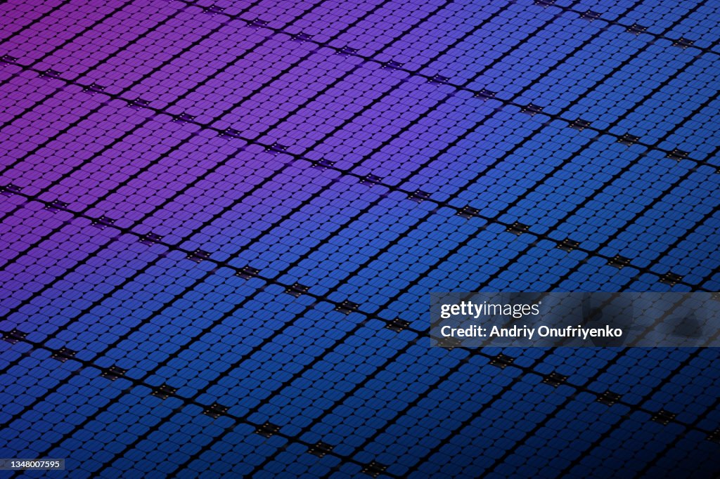 Solar panel close up