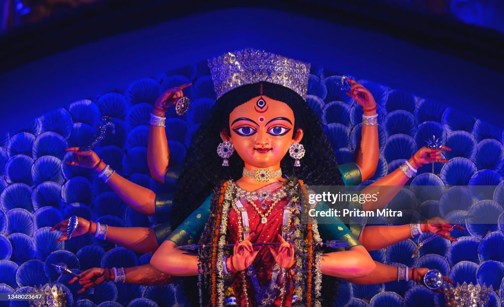 Durga R C Durga Devi The Goddess With Ten Hands Goddess Durga Idols At The Durga ...