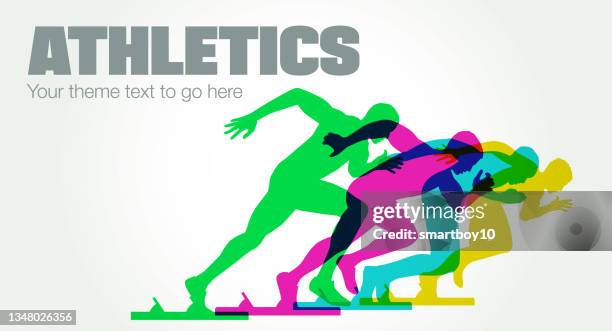 poster for athletics event - exercise class stock illustrations