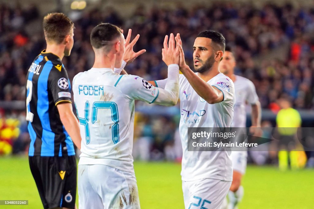 Club Brugge KV v Manchester City: Group A - UEFA Champions League