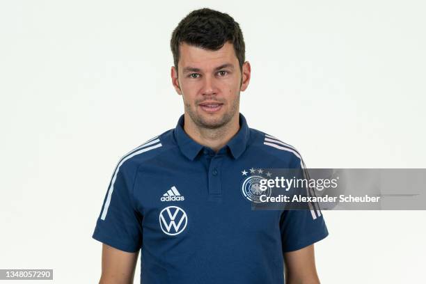Tim Ploeger poses during the U16 Germany team presentation on October 22, 2021 in Titisee-Neustadt, Germany.