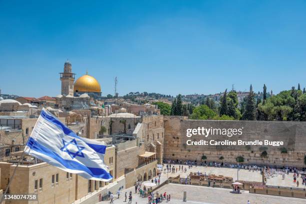wailing wall, jerusalem, israel - israeli ethnicity bildbanksfoton och bilder