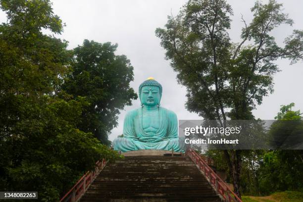 wat doi prachan mae tha, lampang, thailand. - giant buddha stock pictures, royalty-free photos & images