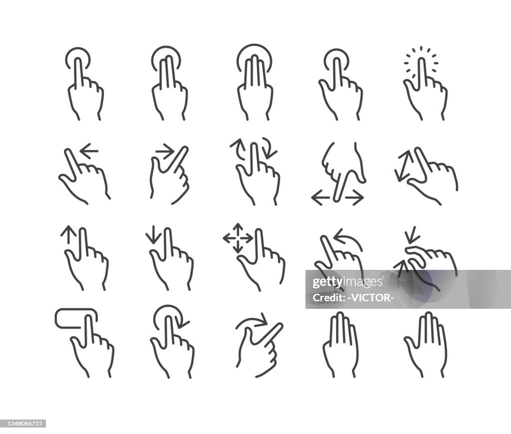 Iconos de clic - Classic Line Series