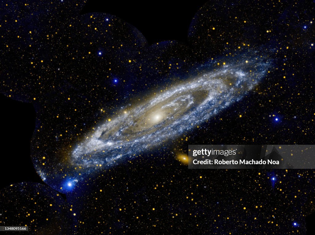 Andromeda Galaxy in Space
