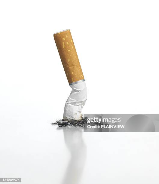 zigarette - stop einzelwort stock-fotos und bilder