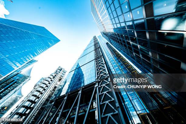 corporate buildings, city of london, uk - finance and economy stock pictures, royalty-free photos & images