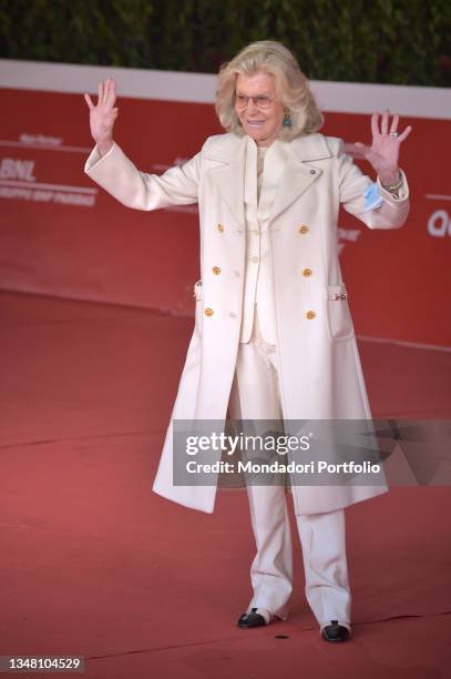 Italian producer Marina Cicogna Mozzoni Volpi di Misurata at Rome Film Fest 2021. A casa tutti bene Red Carpet. Rome , October 21st, 2021