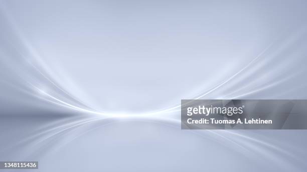 abstract and modern gray background with brighter bent lines, metallic hue. - gray background stock pictures, royalty-free photos & images