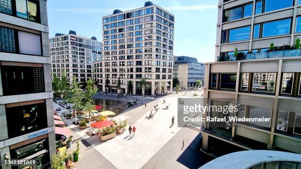 europaallee zurich - switzerland business stock pictures, royalty-free photos & images