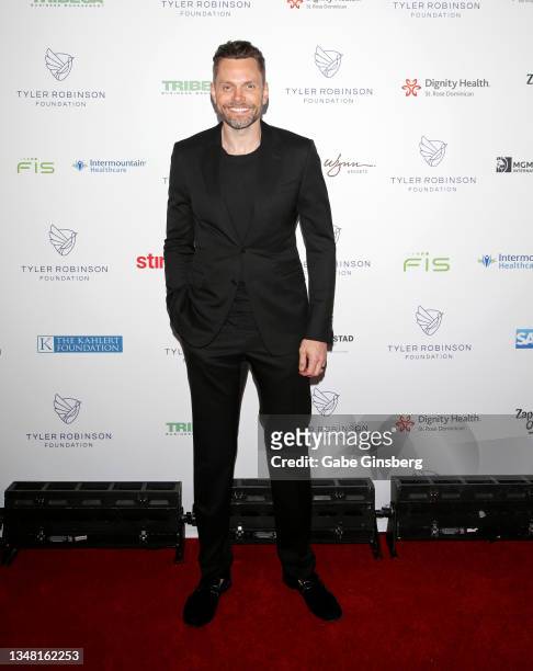 Comedian and host Joel McHale attends the seventh annual Tyler Robinson Foundation Rise Up Gala benefiting families affected by pediatric cancer at...