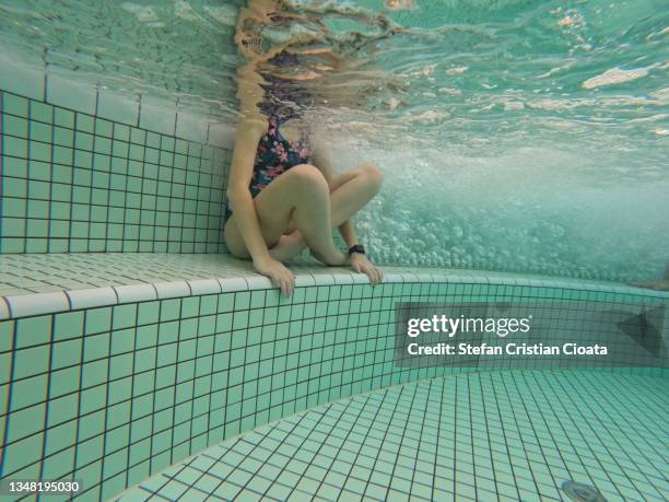 girl at spa - underwater camera stock pictures, royalty-free photos & images