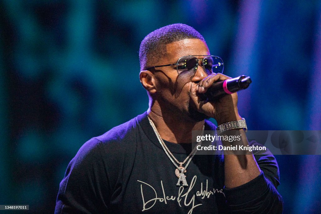Jamie Foxx appears on stage on the final night of Jamie Foxx: Act