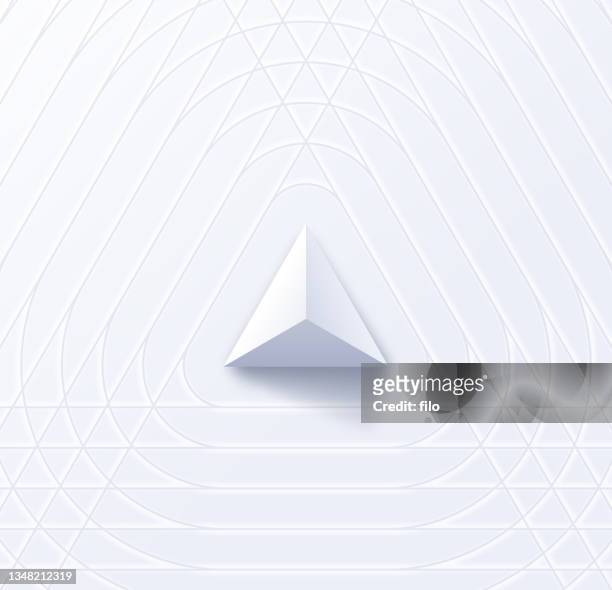 triangle abstract background - three dimensional stock illustrations
