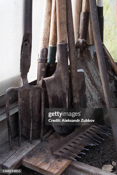 Dirty Rake Cleaning Rusty Tools Photos and Premium High Res Pictures - Getty Images