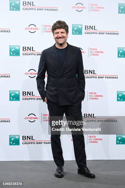 Fabio De Luigi attends the photocall of the movie "E Noi Come Stronzi Rimanemmo A Guardare" during the 16th Rome Film Fest 2021 on October 23, 2021...
